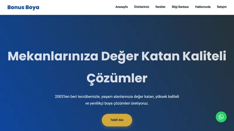 Bonus Boya web sitesi