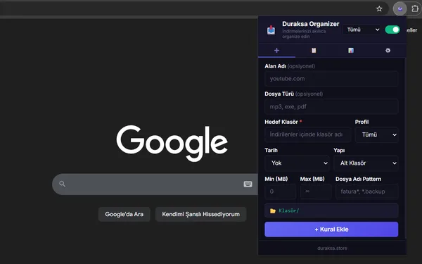 Duraksa Organizer ekran görüntüsü